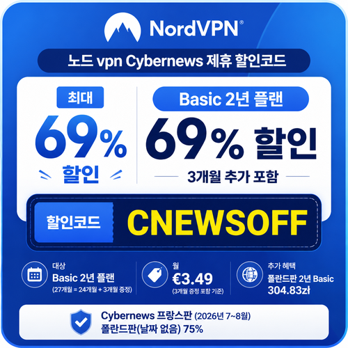 노드 vpn Cybernews 제휴 할인코드 할인코드 CNEWSOFF